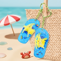 Sanrio Hot Summer Couple Sandal Keyring, Random