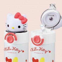 Hello Kitty Mascot Stainless Steel Straw Bottle 420ml