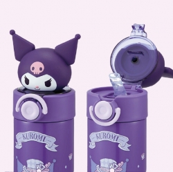 Kuromi Mascot Stainless Steel Straw Bottle 420ml