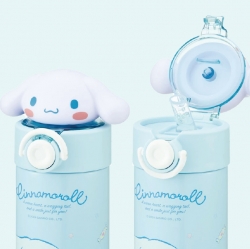 Cinnamoroll Mascot Stainless Steel Straw Bottle 420ml