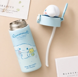 Cinnamoroll Mascot Stainless Steel Straw Bottle 420ml