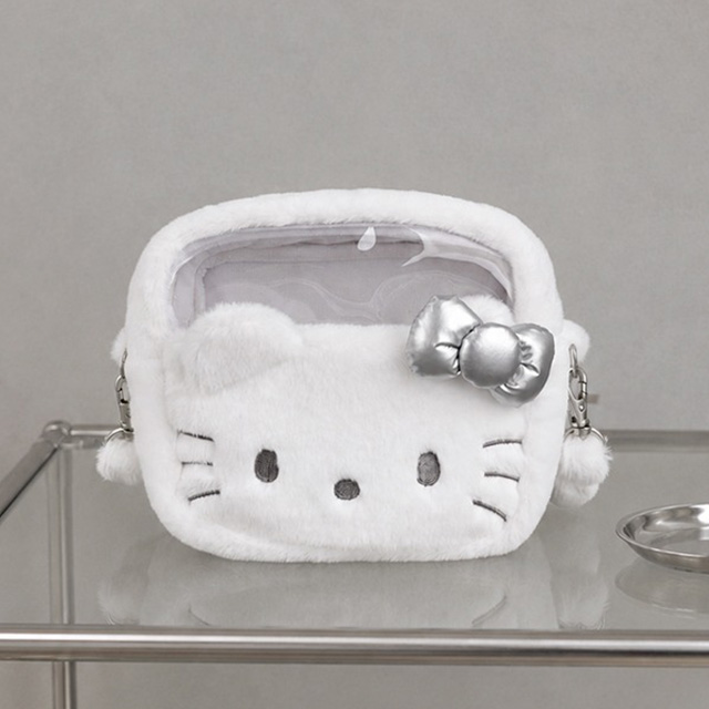 Hello Kitty Window Square Pouch_white