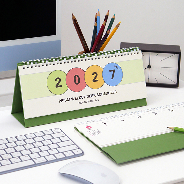 2027 PRISM Horizontal Desk Scheduler