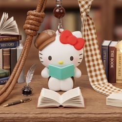 Hello Kitty Reading Book Keyring