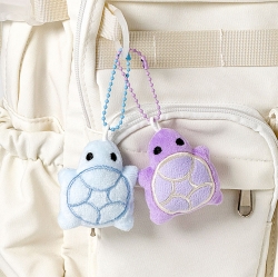 Random Lucky Turtle Plush Keychain, 15pcs