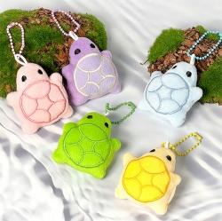 Random Lucky Turtle Plush Keychain, 15pcs