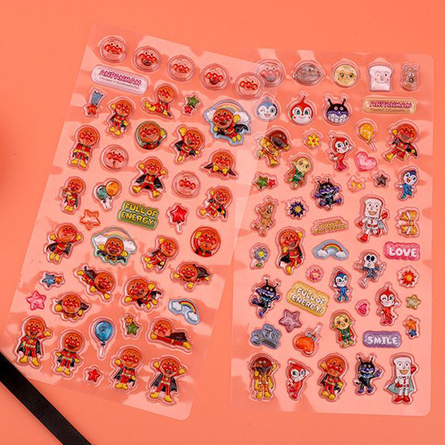 Anpanman Bubble Glass Sticker (Set of 20)