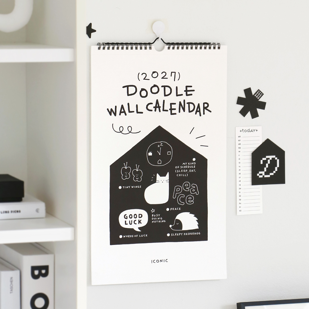 2027 Doodle Wall Calendar