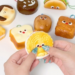 Squishy Chewy Random Snack Squishy Keyring (8pcs)