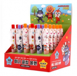 Anpanman Mini Clip Ballpoint Pen (30 Pcs 1 Set)