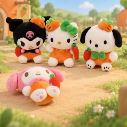 Sanrio Carrot Costume Plush Bag Charm 8cm