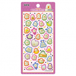 Kim Baduck 3D Kim Baduck Popcorn Sticker Puffy Foam Sticker Book