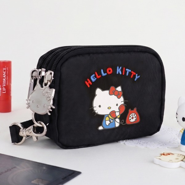 Hello Kitty 3Layer Strap Pouch Wallet
