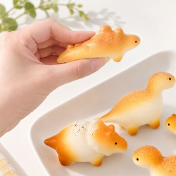 Random Soft Bread Dinosaur Squishy 6pcs