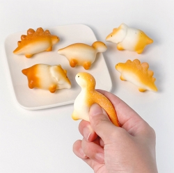 Random Soft Bread Dinosaur Squishy 6pcs
