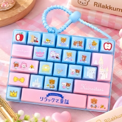 Rilakkuma 26-Key Keyboard Keyring