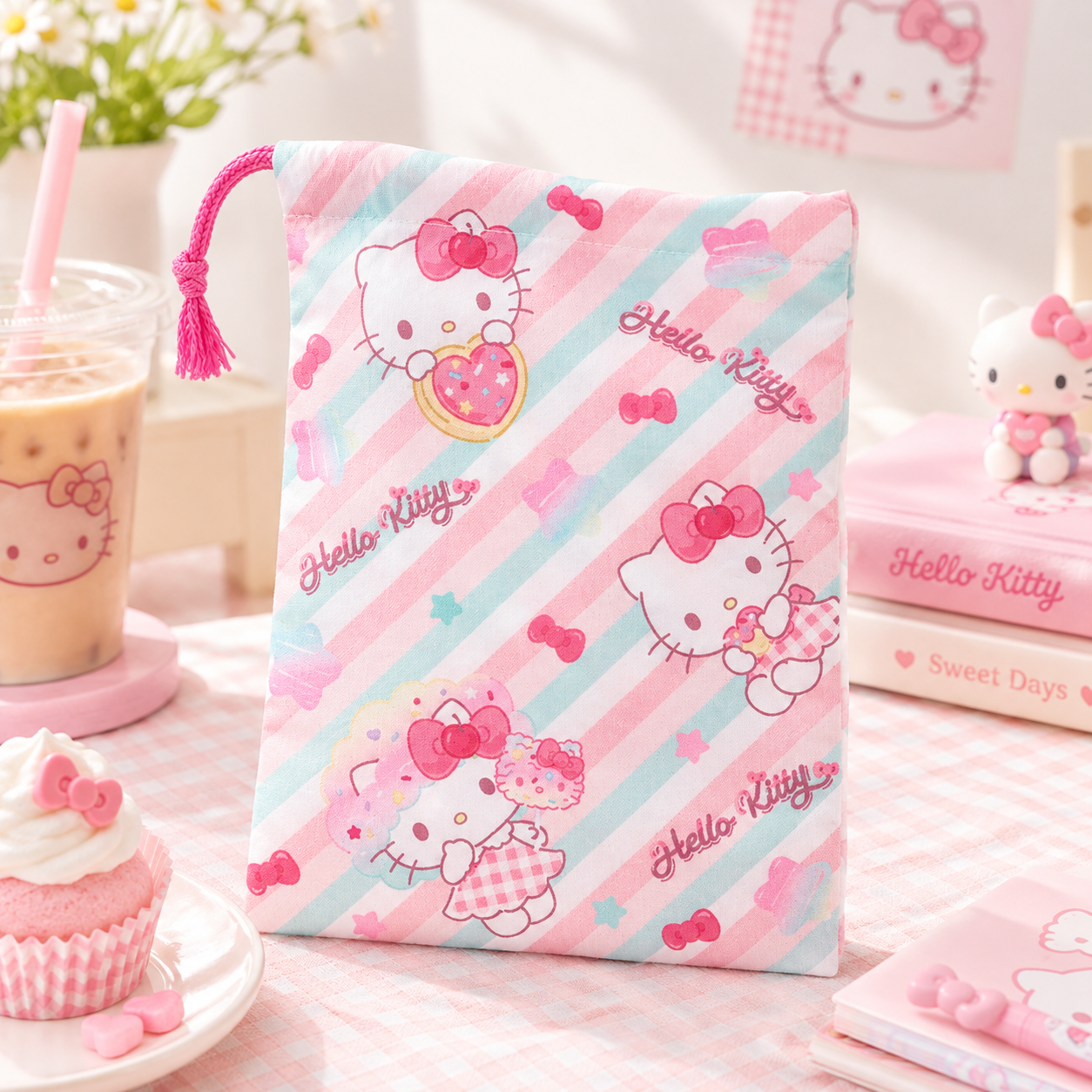 Hello Kitty Fancy Cup Pouch
