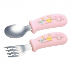 My Melody Easy Grip Silicone Spoon and Fork Set