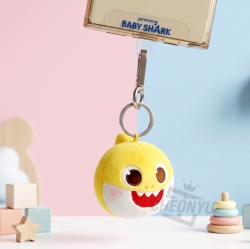 Pinkfong Daddy Shark Face Multi Bag Charm 5cm
