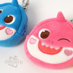 Pinkfong Baby Shark Face Pouch 10cm