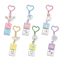 Pokemon LED Keycap Keyring 2P (6 Types Random)