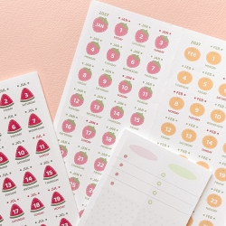 2027 CALENDAR STICKER SET