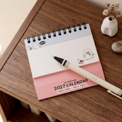 Long-tailed tit 2027 Mini Desk calendar, Random