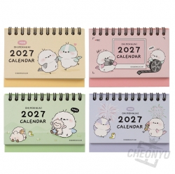 Long-tailed tit 2027 Mini Desk calendar, Random