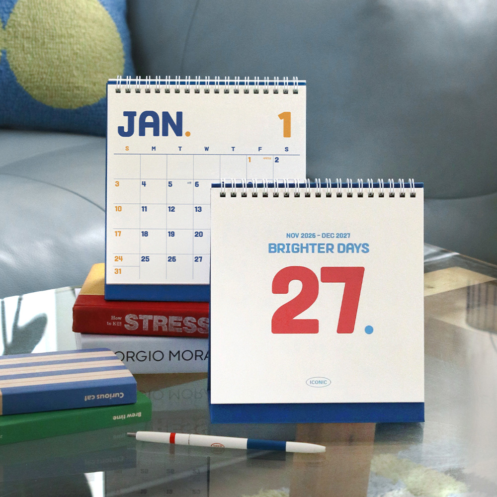 2027 Square Desk Calendar
