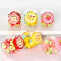 Mini Fruit Eraser Set 3 Types (24 Pcs Per Pack)