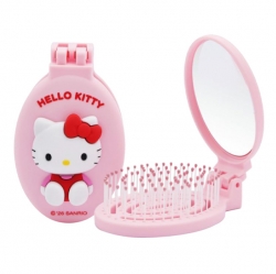 Sanrio Folding Vent Mirror Brush_Hello Kitty