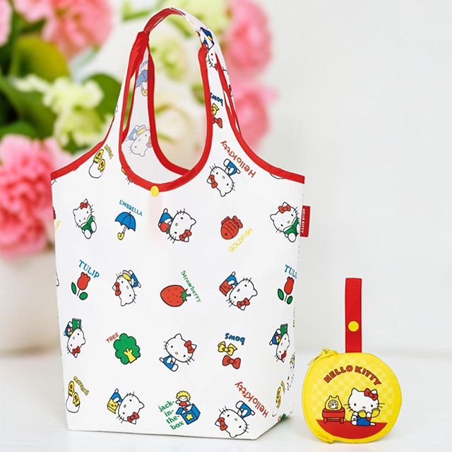 Hello Kitty Old School Shopping Eco Bag & Pouch Set