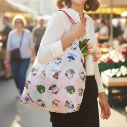 Hello Kitty Old School Shopping Eco Bag & Pouch Set
