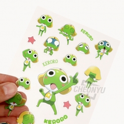 CLEAR SHEET STICKER SGT FROG KERORO