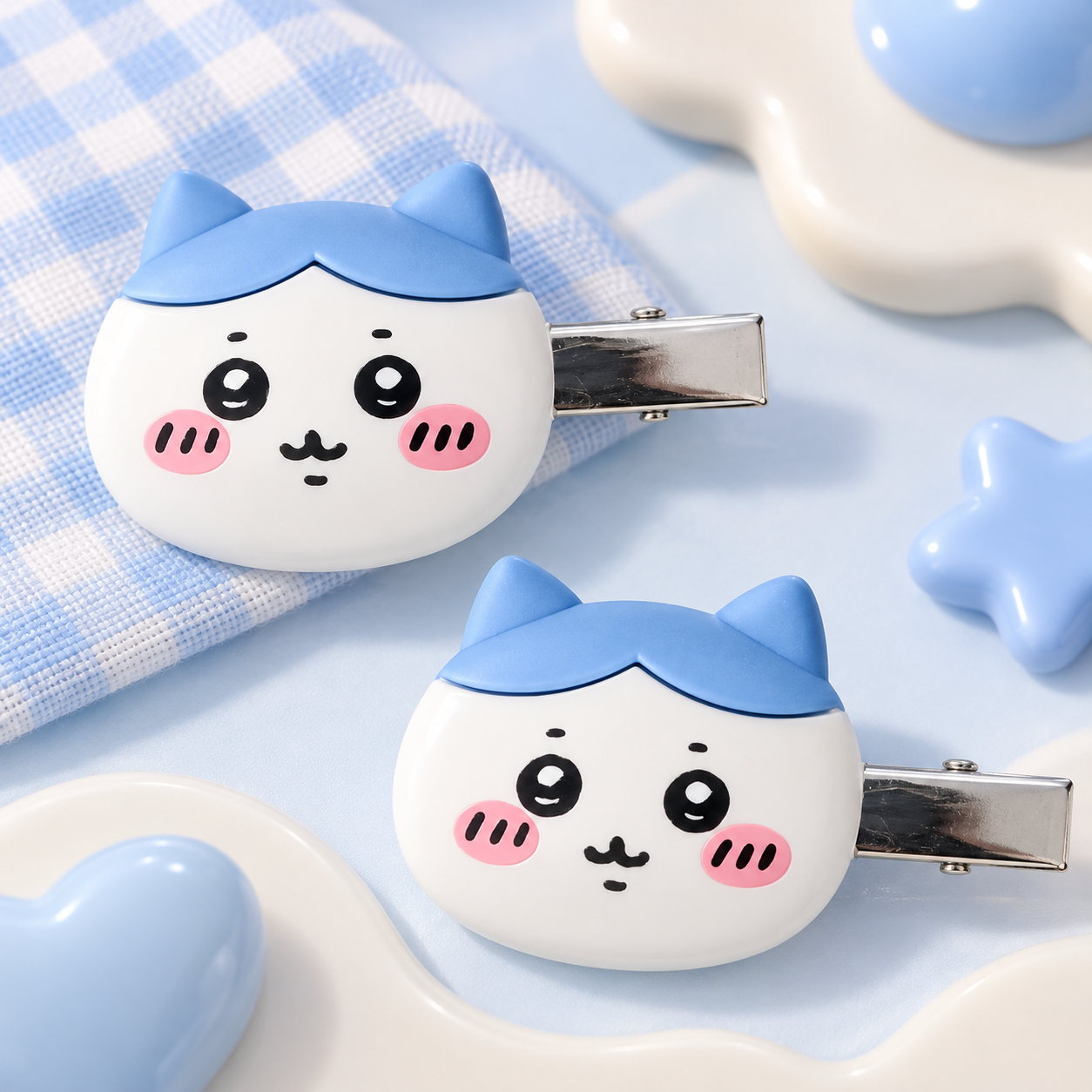 하치와레(가르마) 헤어클립 세트