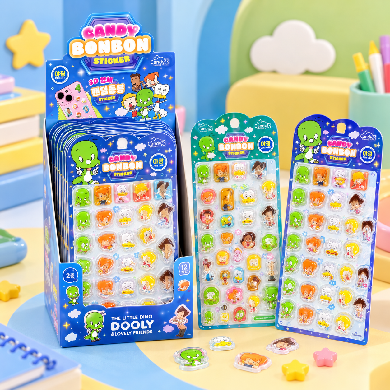Dooly Candy Bonbon Sticker, Random