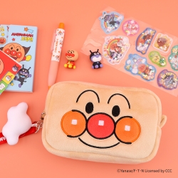 Anpanman Square Embroidered Pouch