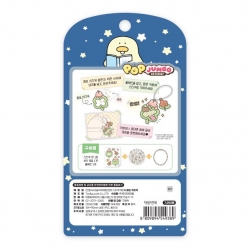 [Minumsa x Today's Cuteness] Jumbo Sticker Keyring Reading Poetry Cheese Duck