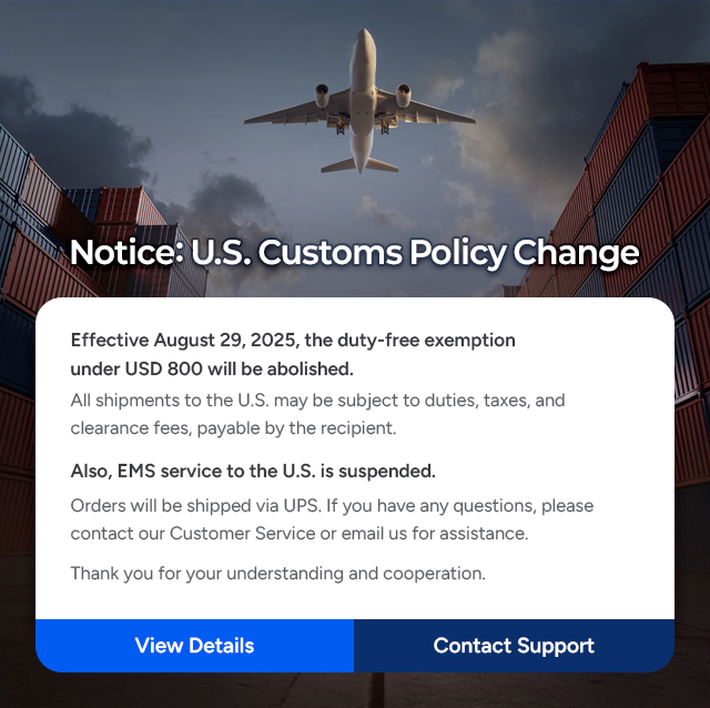 U.S. Customs Policy Change Notice